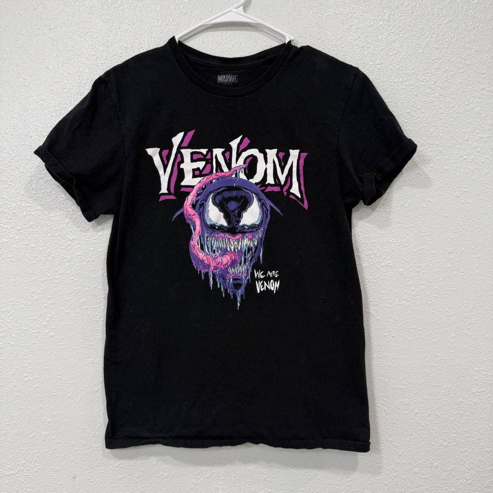 Marvel Venom Graphic T-Shirt Mens S Black We Are Venom Symbiote Drip Short Slv